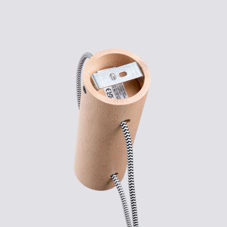 Applique murale Neia G9, bois naturel