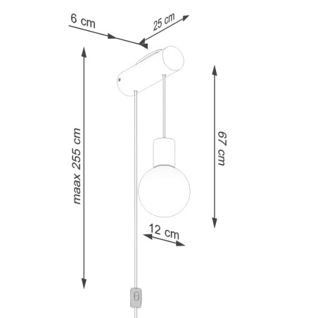 Applique murale Neia G9, bois naturel