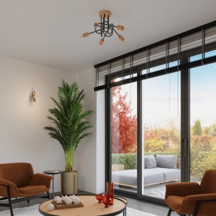 Applique murale Laramo, noir