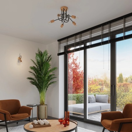 Applique murale Laramo, noir