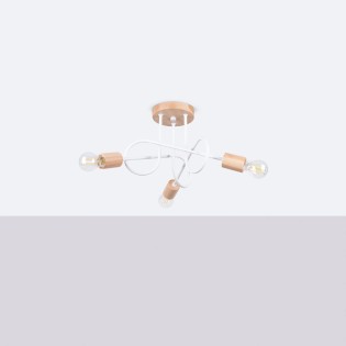 Suspension Laramo, blanc, 3 lumières