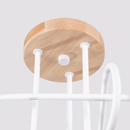 Suspension Laramo, blanc, 3 lumières