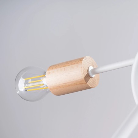 Suspension Laramo, blanc, 5 lumières