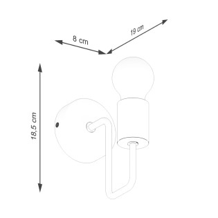 Applique murale Zano, blanc
