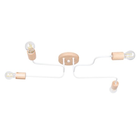 Suspension Zano, blanc, 4 lumières