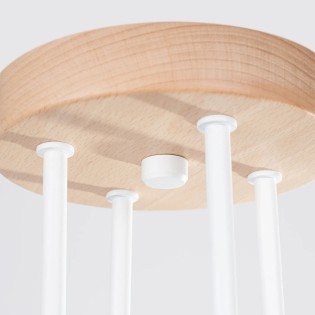 Suspension Zano, blanc, 4 lumières