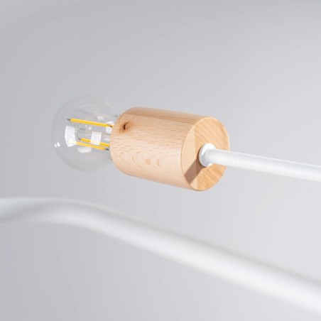 Suspension Zano, blanc, 4 lumières