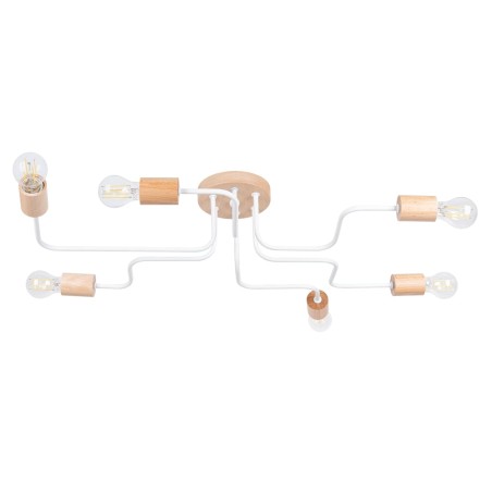 Suspension Zano, blanc, 6 lumières