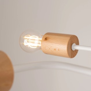 Suspension Zano, blanc, 8 lumières