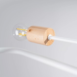 Suspension Zano, blanc, 8 lumières