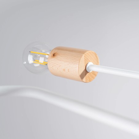 Suspension Zano, blanc, 8 lumières