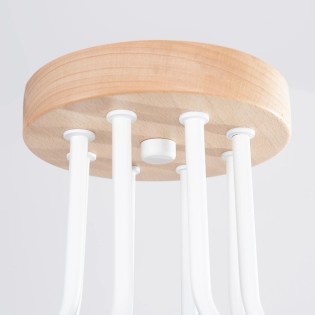 Suspension Zano, blanc, 8 lumières