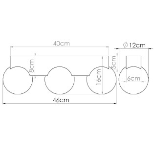 Plafonnier Liea, 3 lumières, bois naturel