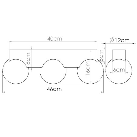 Plafonnier Liea, 3 lumières, bois naturel