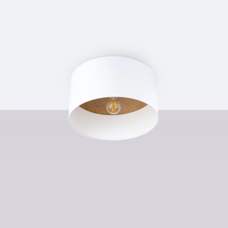 Plafonnier Inmimi, blanc - brun clair