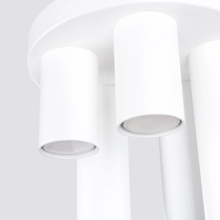 Plafonnier Vaza, blanc, 5 lumières