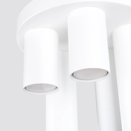 Plafonnier Vaza, blanc, 5 lumières