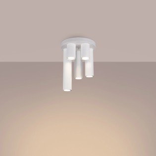 Plafonnier Vaza, blanc, 5 lumières