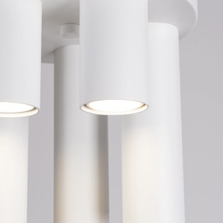 Plafonnier Vaza, blanc, 5 lumières
