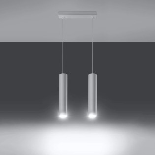 Suspension Vaza, blanc, 2 lumières