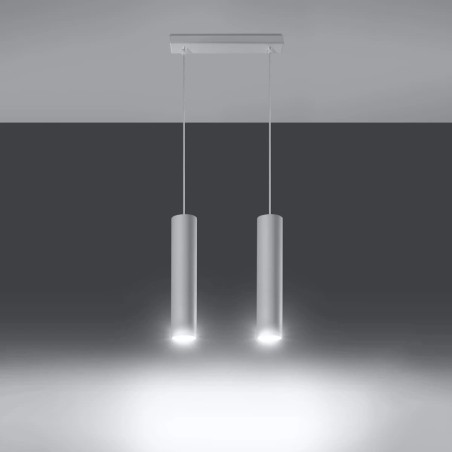 Suspension Vaza, blanc, 2 lumières