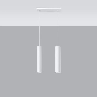 Suspension Vaza, blanc, 2 lumières