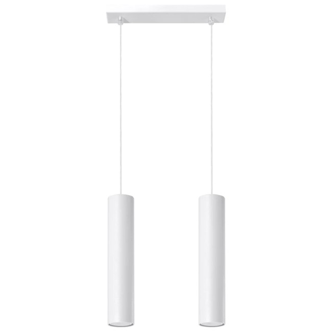 Suspension Vaza, blanc, 2 lumières