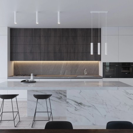 Suspension Vaza, blanc, 3 lumières