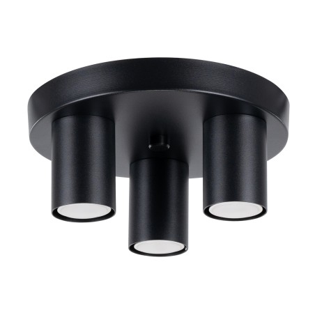 Plafonnier Vaza, noir, 3 lumières