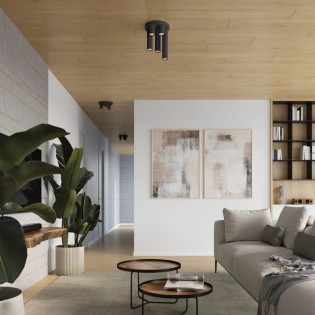 Plafonnier Vaza, noir, 5...