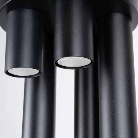 Plafonnier Vaza, noir, 5 lumières