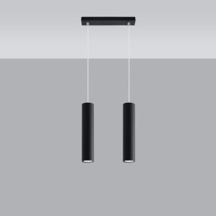 Suspension Vaza, blanc, 2 lumières