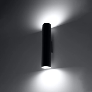 Applique murale Vaza, noir, 2 lumières