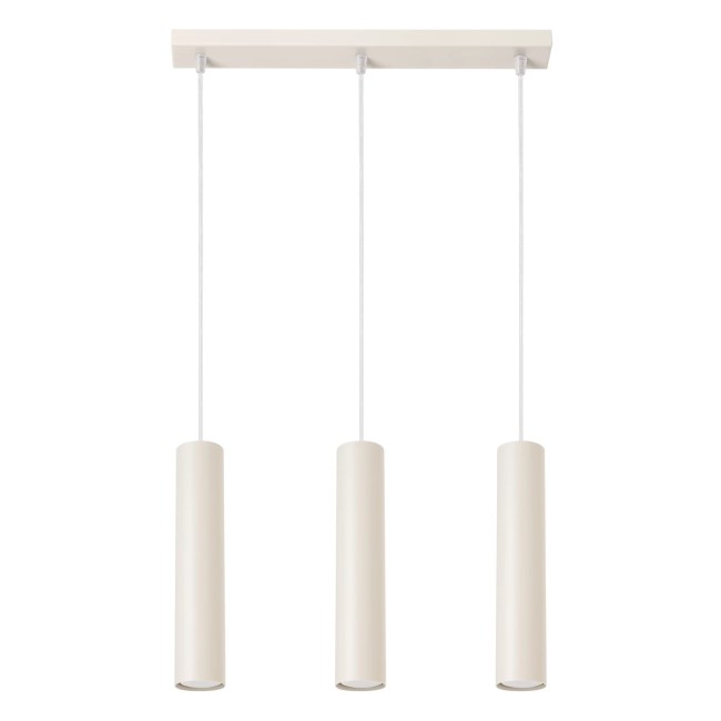 Suspension Vaza, beige, 3 lumières