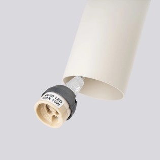 Suspension Vaza, beige, 3 lumières, pavillon rond