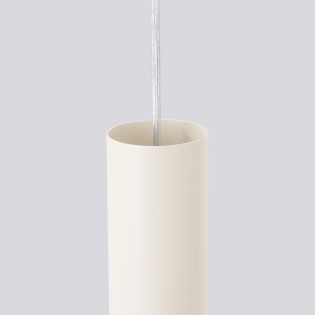 Suspension Vaza, beige, 3 lumières, pavillon rond