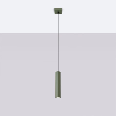 Suspension Vaza, vert olive, 1 lumière