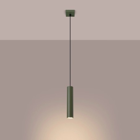 Suspension Vaza, vert olive, 1 lumière