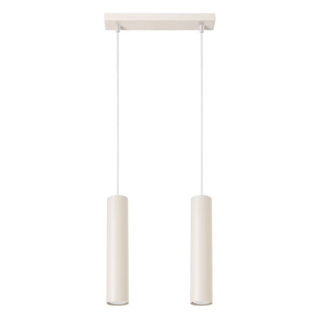 Suspension Vaza, beige, 2 lumières