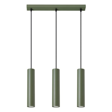Suspension Vaza,  vert olive, 3 lumières