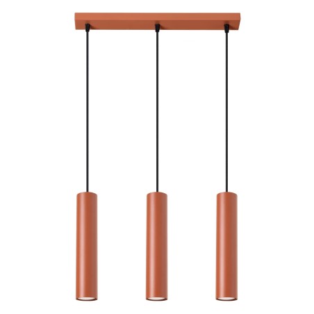 Suspension Vaza, rouge, 3 lumières