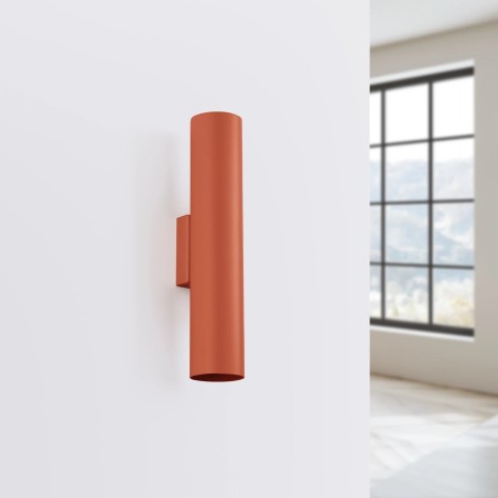 Applique murale Vaza, rouge, 2 lumières