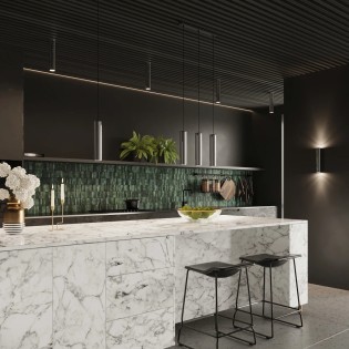 Suspension Vaza, chrome, 1 lumière