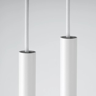 Suspension Vacu, blanc, 2 lumières