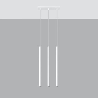 Suspension Vacu, blanc, 3 lumières