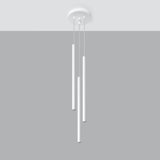 Suspension Vacu, blanc, 3 lumières