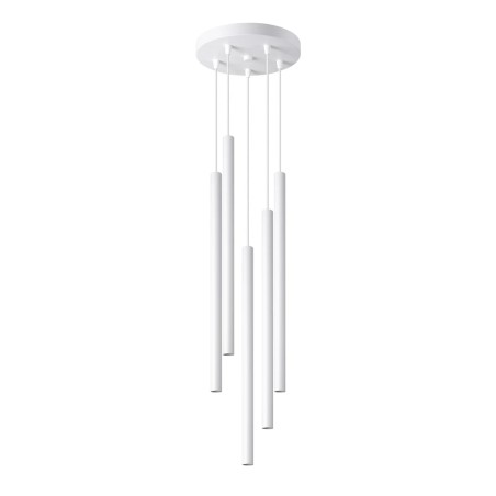 Suspension Vacu, blanc, 5 lumières