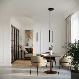 Applique murale Vacu, noir,...