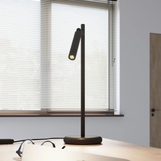 Lampe de table Vacu, noir