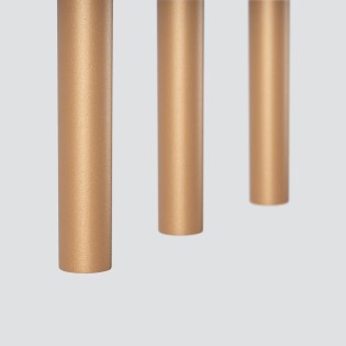 Suspension Vacu, doré, 3 lumières